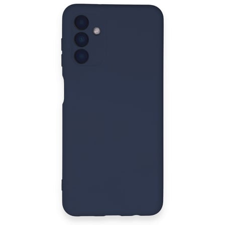 Samsung Galaxy A14 4G Kılıf İçi Kadife Kaplı Nano Silikon Kapak - Lacivert