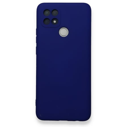 Oppo A15 Kılıf İçi Kadife Kaplı Nano Silikon Kapak - Lacivert