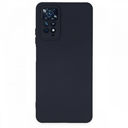 Redmi Note 11 Pro Kılıf İçi Kadife Kaplı Nano Silikon Kapak - Lacivert
