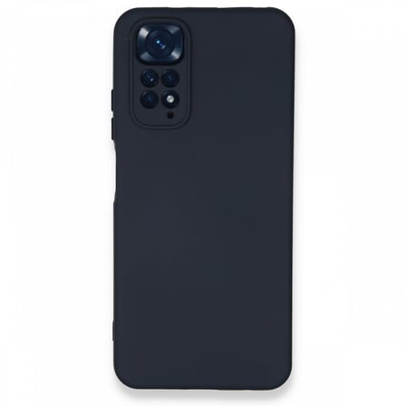 Redmi Note 11S Kılıf İçi Kadife Kaplı Nano Silikon Kapak - Lacivert