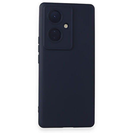 Vivo V29 Lite Kılıf İçi Kadife Kaplı Nano Silikon Kapak - Lacivert