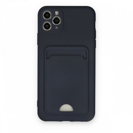 iPhone 11 Pro Max Kılıf Kart Hazneli Esnek Kelvin Silikon Kapak