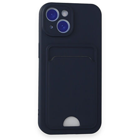iPhone 14 Kılıf Kart Hazneli Silikon Kapak RYC/Kelvin