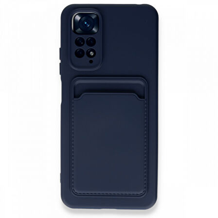 Redmi Note 11S Kılıf Kart Hazneli Silikon Kapak RYC/Kelvin
