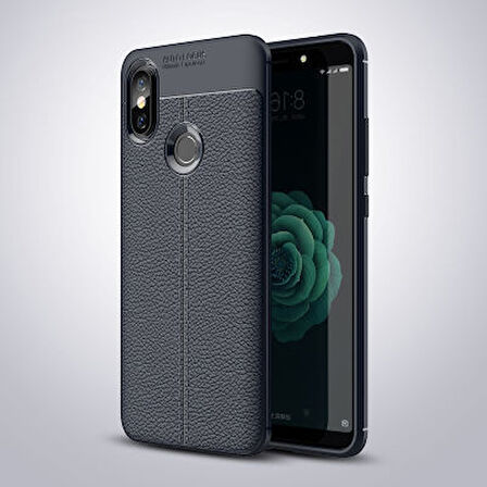 Xiaomi Mi 8 Kılıf Deri Desenli ve Esnek Yapılı Sağlam Derry Silikon Kılıf