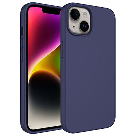 iPhone 14 Plus Kılıf Sıvı Teknolojili Silinebilir Sert Kılıf Yumuşak Dokulu ve Magsafeli Gravita Premium Kapak Kapak