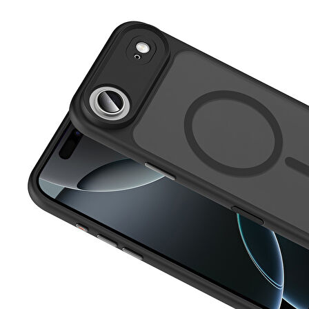 iPhone 17 Air Kılıf Magsafe Özellikli ve Şerit Renkli Premium TPU Silikon Kapak RYC/Flet