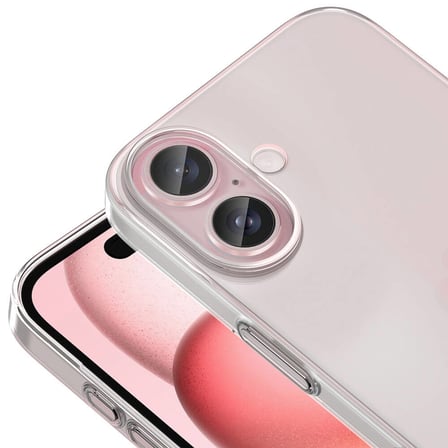 iPhone 15 Kılıf Sert Yapılı Şeffaf Farlas Silikon Kapak
