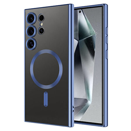 Samsung Galaxy S24 Ultra Kılıf Magsafe ve Kamera Korumalı Şık Demre Premium Kapak