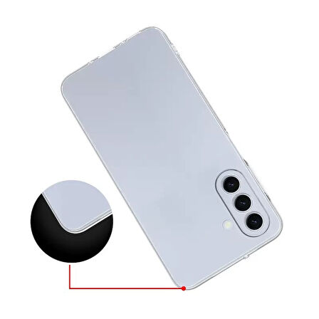 Galaxy A17 Kılıf Esnek ve Şeffaf Sheer Premium TPU Silikon Kapak