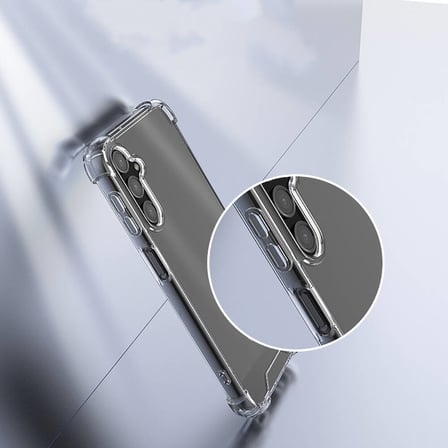 Samsung Galaxy S21 Kılıf Köşe Korumalı Şeffaf Sert Premium Silikon Kapak RYC/Nitro
