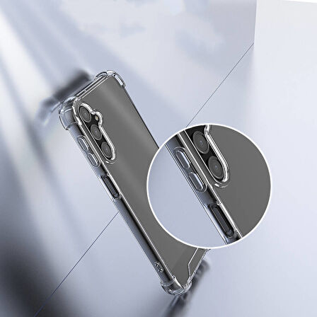 iPhone 12 Pro Kılıf Köşe Korumalı Şeffaf Sert Premium Silikon Kapak RYC/Nitro