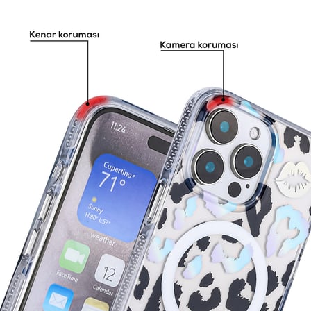 iPhone 16 Pro Max Kılıf Magsafe Özellikli Ve Desenli Şık Jago Premium Kapak