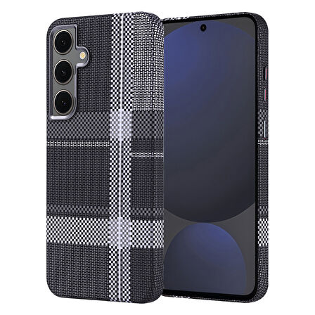 Galaxy S24 FE Kılıf Magsafe Destekli Ultra İnce Karbon Fiber Desenli Slimfiber Premium Kapak