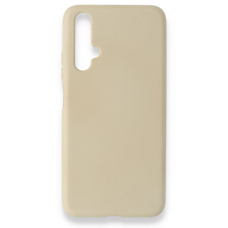 Huawei Nova 5T Kılıf İçi Kadife Kaplı Nano Silikon Kapak - Kemik