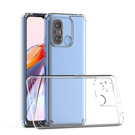 Redmi 12C Kılıf Şeffaf Tam Koruma Sağlayan Premium TPU Silikon Kapak RYC/Coss