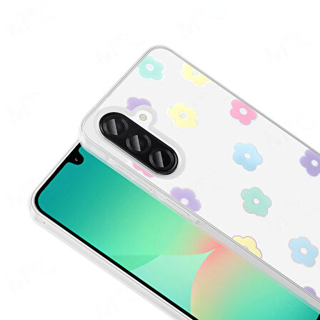 Galaxy A26 Kılıf Şeffaf Yapılı ve Figürlü Folk Premium Sert Silikon Kapak