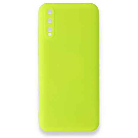 Huawei P Smart S Kılıf İçi Kadife Kaplı Nano Silikon Kapak - Sarı