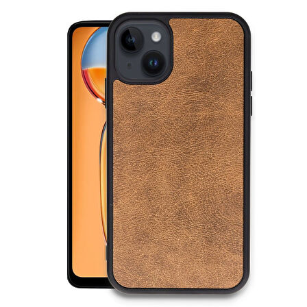 iPhone 13 Kılıf Şık Görünümlü Deri Kapak RYC/Aras Deri