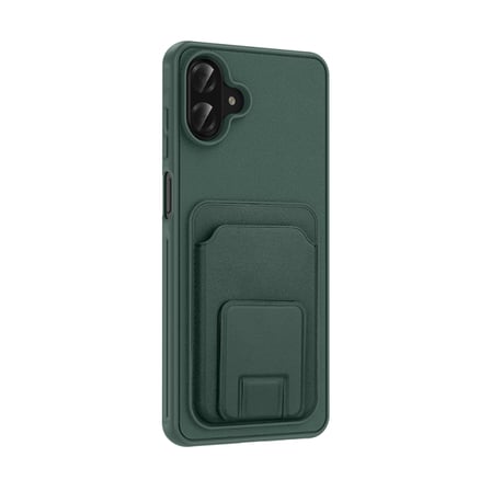 Samsung Galaxy A07 Kılıf Kartlıklı ve Deri Dokulu Şık ApexWallet Premium Kapak RYC/Bikart