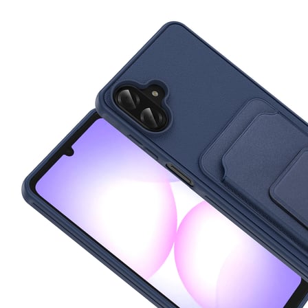 Samsung Galaxy A07 Kılıf TPU Malzemeli ve Deri Dokulu Şık NexaCard Premium Kapak