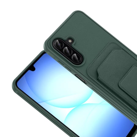 Samsung Galaxy A17 Kılıf TPU Malzemeli ve Deri Dokulu Şık NexaCard Premium Kapak