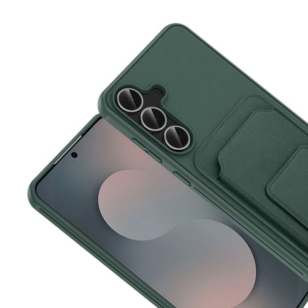 Samsung Galaxy A17 Kılıf TPU Malzemeli ve Deri Dokulu Şık NexaCard Premium Kapak