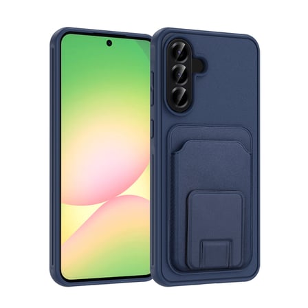 Samsung Galaxy A56 Kılıf TPU Malzemeli ve Deri Dokulu Şık NexaCard Premium Kapak