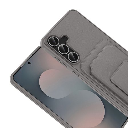 Samsung Galaxy S25 FE Kılıf TPU Malzemeli ve Deri Dokulu Şık NexaCard Premium Kapak