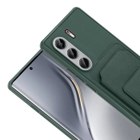Tecno Camon 40 Pro Kılıf Deri Dokulu ve Kartlıklı BiKart TPU Premium Kapak