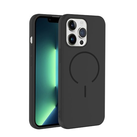 iPhone 13 Pro Kılıf Magsafe Özelikli ve Pastel Şarj Özellikli ŞIk Meta Premium Silikon Kapak