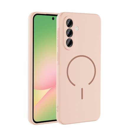 Samsung Galaxy A36 Kılıf Magsafeli Premium Meta Silikon Kapak