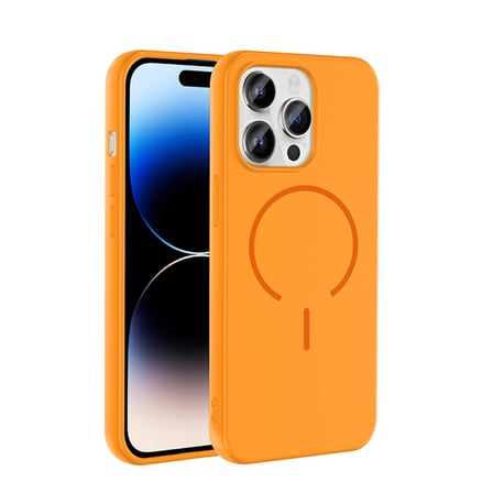 iPhone 14 Pro Max Kılıf Magsafeli Premium Meta Silikon Kapak