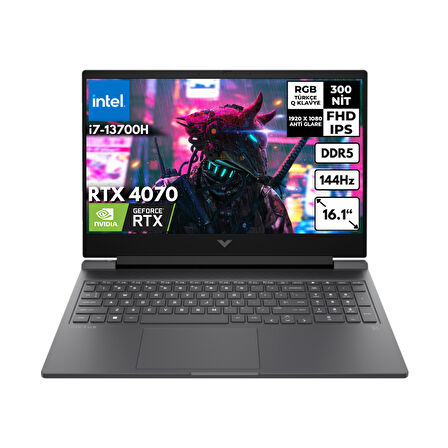 HP Victus 16-R0071NT i7-13700H 48 GB  1 TBSSD 8 GB RTX4070 144Hz 16.1" FHD Windows 11 Home 8V898EA BT77