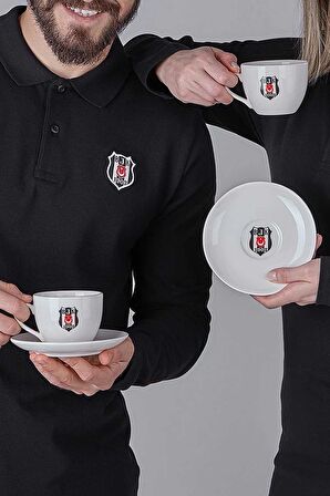 LİSANSLI BEŞİKTAŞ 2'Lİ PORSELEN ÇAY FİNCAN TAKIMI 