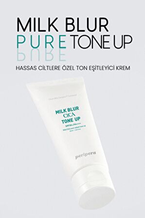 Cica İçerikli Cilt Tonu Eşitleyici Krem Peripera Milk Blur Tone Up Cream (05 Cica) SPF50+ PA++++
