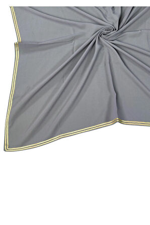 Enba Biyeli Medine İpeği Düz Renk Eşarp 100x100 cm – Şıklık ve Konfor