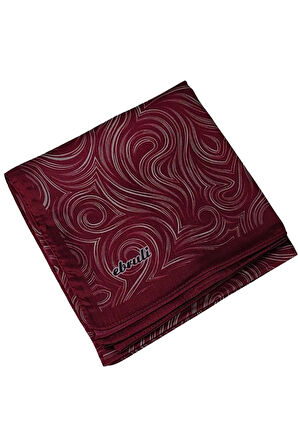 Ebruli Jan Jan Spiral Desenli Eşarp 90x90 cm