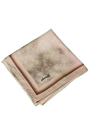 Ebruli Kristal Bulut Desenli Eşarp 90x90 cm