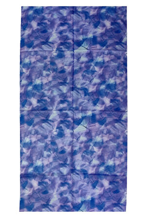Valino Vual Twill Fular 45x110 cm - Yaprak Desenli, Hafif ve Nefes Alabilir Şal