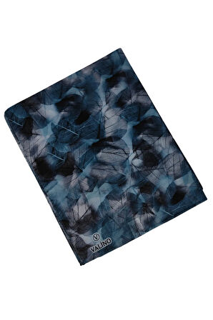 Valino Vual Twill Fular 45x110 cm - Yaprak Desenli, Hafif ve Nefes Alabilir Şal