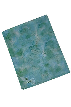 Valino Vual Twill Fular 45x110 cm - Yaprak Desenli, Hafif ve Nefes Alabilir Şal