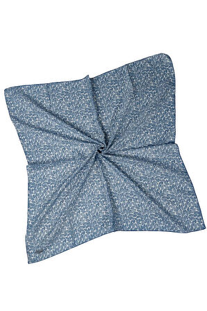 Ebruli Prime Pamuk Comfort Desenli Eşarp 90x90 cm - Yaprak Desenli
