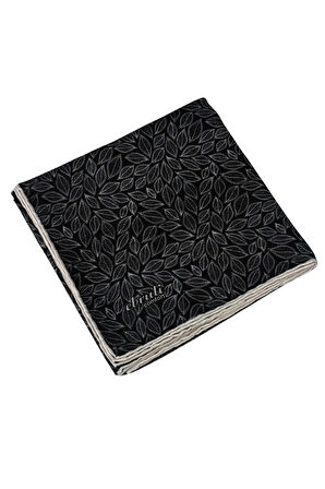 Ebruli Prime Pamuk Comfort Desenli Eşarp 90x90 cm - Yaprak Desenli