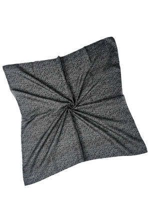 Ebruli Prime Pamuk Comfort Desenli Eşarp 90x90 cm - Yaprak Desenli