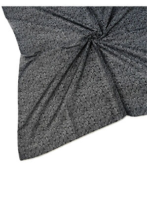 Ebruli Prime Pamuk Comfort Desenli Eşarp 90x90 cm - Yaprak Desenli