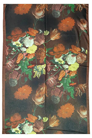 Emproyal Vual Pamuk Şal 75x190 cm - Çiçek Desenli