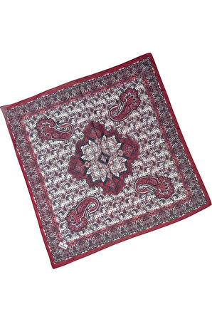 Prime Pamuk Etnik Desenli Eşarp 90x90 cm