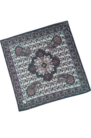 Prime Pamuk Etnik Desenli Eşarp 90x90 cm