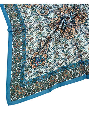 Prime Pamuk Etnik Desenli Eşarp 90x90 cm